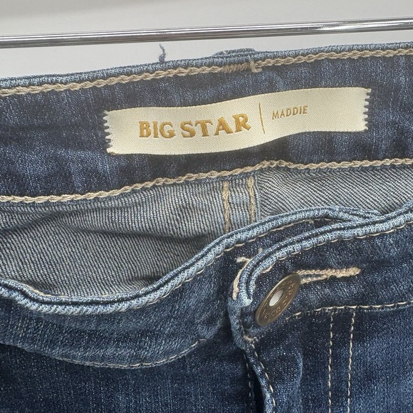 Big Star Jeans Womens 29 Maddie Crop Stretch Midrise Western Rodeo Cowgirl #12G - Picture 4 of 7